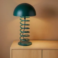 OSTARIA Lampe à poser en métal (H32 cm) Zigzag e Bleu Clearance