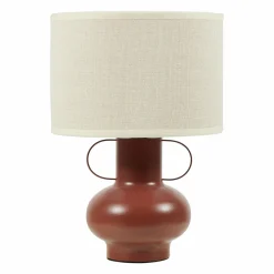 OSTARIA Lampe à poser en métal (H33 cm) Amphore Terracotta