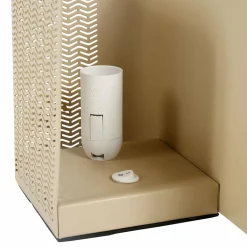 OSTARIA Lampe à poser en métal (L25 x H16 cm) Aladin Noisette Hot