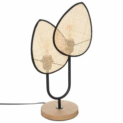 ATMOSPHERA Lampe à poser en rotin (H44 cm) Olme Beige Discount