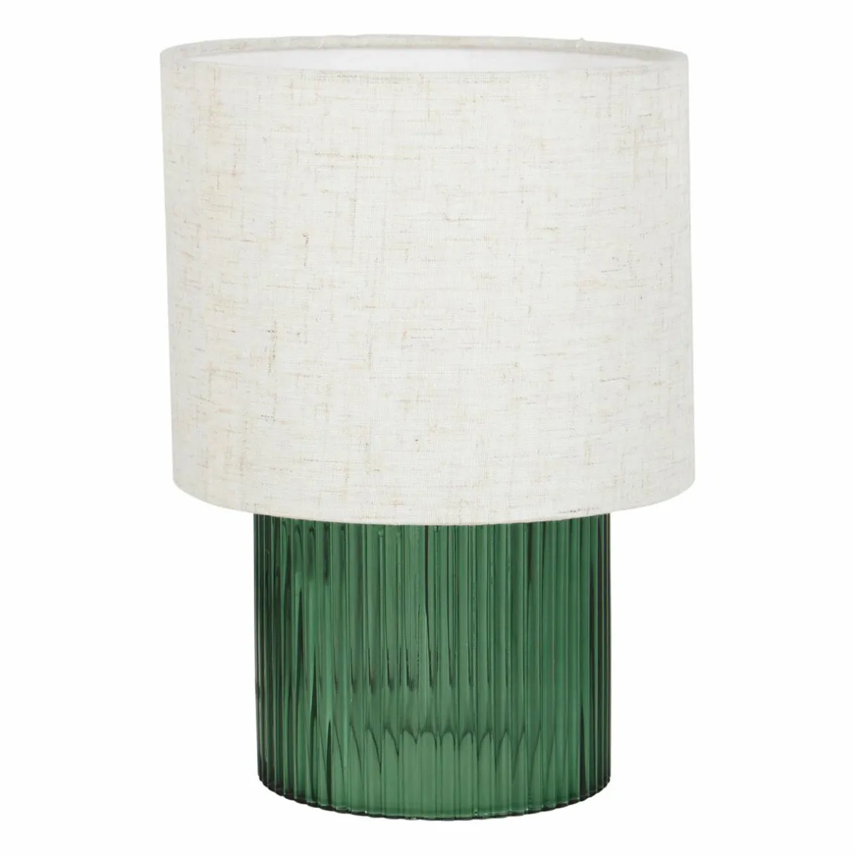 OSTARIA Lampe à poser en verre rétro (H22 cm) Teca e Vert Outlet