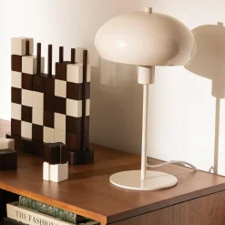 Atmosphera, cru017dateur d'intu017drieur Lampe à poser métal (38 cm) Savio Beige Outlet