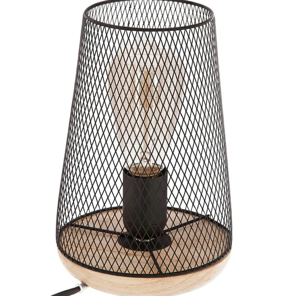 ATMOSPHERA Lampe à poser métal (H23 cm) Factor Noir New