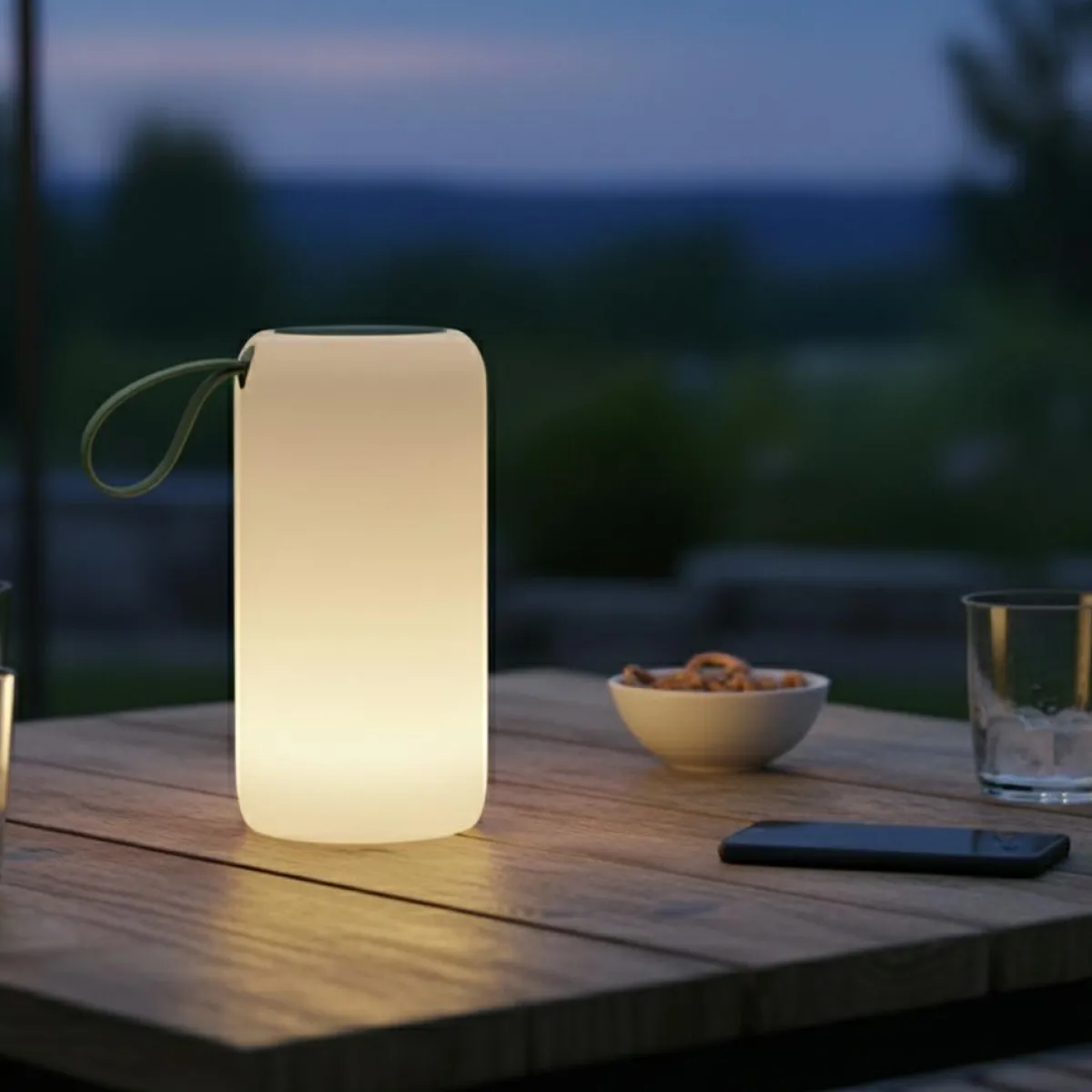 KAEMINGK Lampe de jardin mobile sans fil 45 lumens (H24 cm) Starlight chaud Blanc New