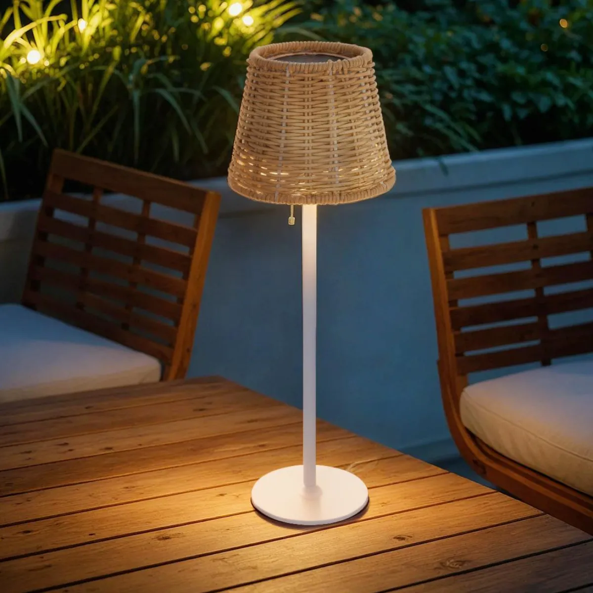 KAEMINGK Lampe de table extérieure solaire LED (H38 cm) Marylebone Naturel Hot