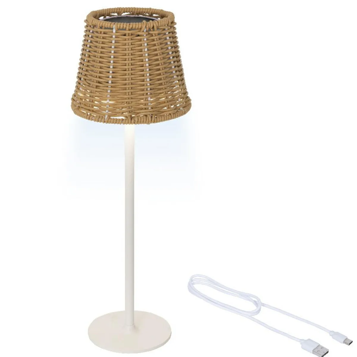 KAEMINGK Lampe de table extérieure solaire LED (H38 cm) Marylebone Naturel Hot