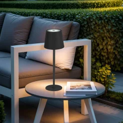 #N/A Lampe de table sans fil rechargeable USB 48 LED (H37 cm) Brooklyn Noir Sale