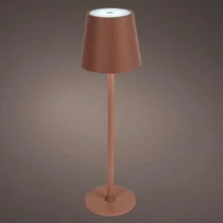 #N/A Lampe de table sans fil rechargeable USB 48 LED (H37 cm) Brooklyn Terracotta Orange Discount