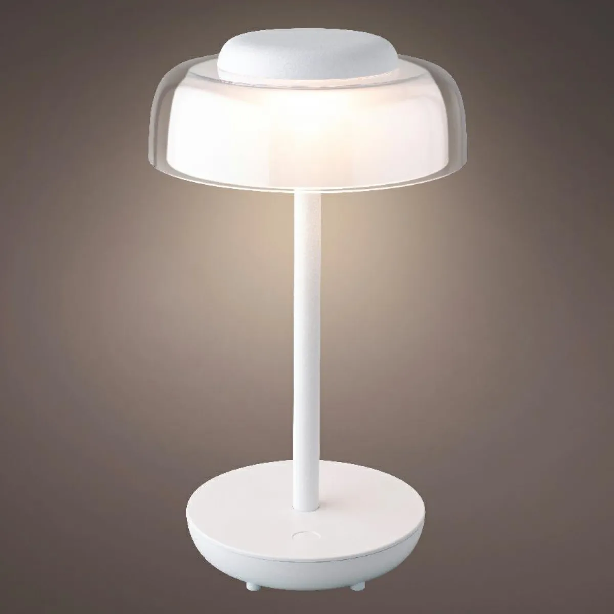 #N/A Lampe de table sans fil rechargeable USB 18 LED (H28 cm) Tribeca Blanc Best