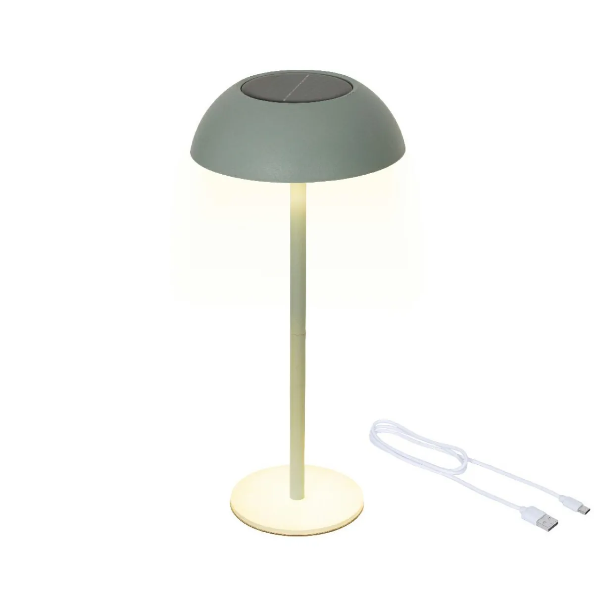 KAEMINGK Lampe de table solaire 100 lumens (H33 cm) Malibu Vert menthe New