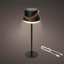 KAEMINGK Lampe de table solaire 100 lumens (H36 cm) Tokyo Noir New