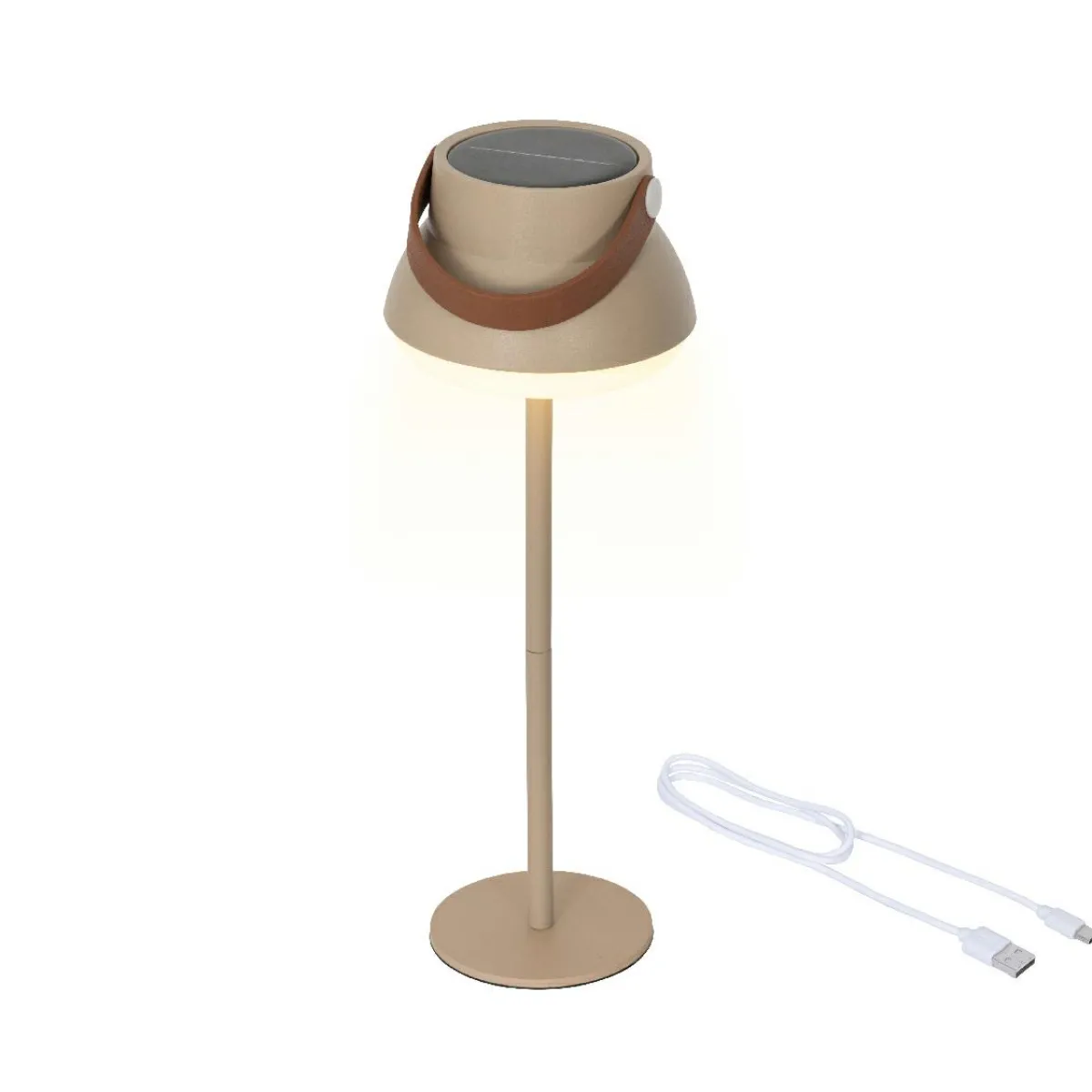 KAEMINGK Lampe de table solaire 100 lumens (H36 cm) Tokyo Beige Online