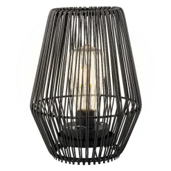 #N/A Lampe de table solaire LED (H23 cm) Calabre Noir Outlet