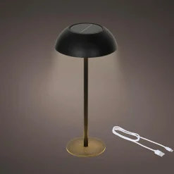 KAEMINGK Lampe de table solaire LED (H33 cm) Malibu Noir Discount
