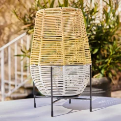#N/A Lampe de table solaire LED (H31 cm) Vernazza he Blanc Hot