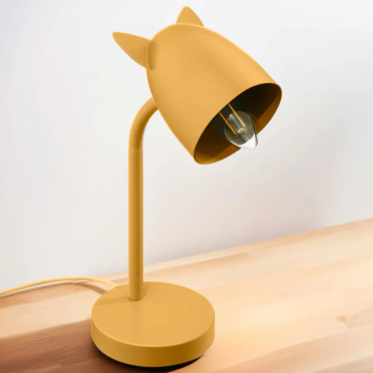 ATMOSPHERA Lampe enfant à poser (H31 cm) Oreilles Jaune ocre