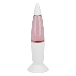 OSTARIA Lampe lave enfant à paillettes (H19 cm) Rose