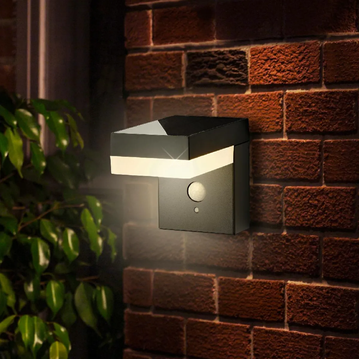 KAEMINGK Lampe murale solaire 600 lumens (H12,5 cm) Elite Gris Anthracite