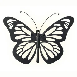 KAEMINGK Lampe murale solaire en métal (H26,5 cm) Papillon Noir New