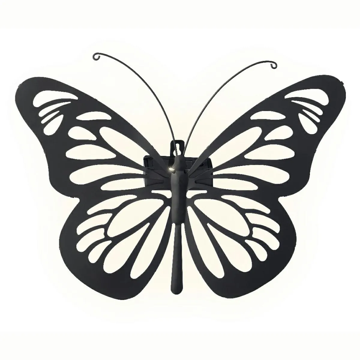 KAEMINGK Lampe murale solaire en métal (H26,5 cm) Papillon Noir New