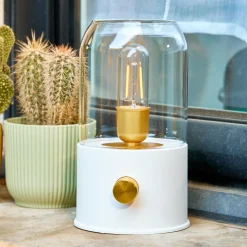 #N/A Lampe tempête sans fil rechargeable USB (H20 cm) Blanc New