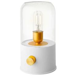 #N/A Lampe tempête sans fil rechargeable USB (H20 cm) Blanc New