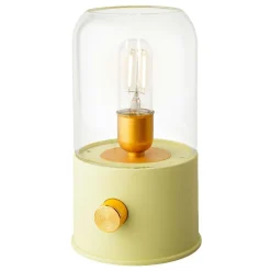 #N/A Lampe tempête sans fil rechargeable USB (H20 cm) Vert Hot