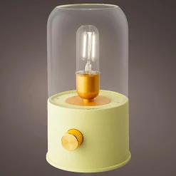 #N/A Lampe tempête sans fil rechargeable USB (H20 cm) Vert Hot