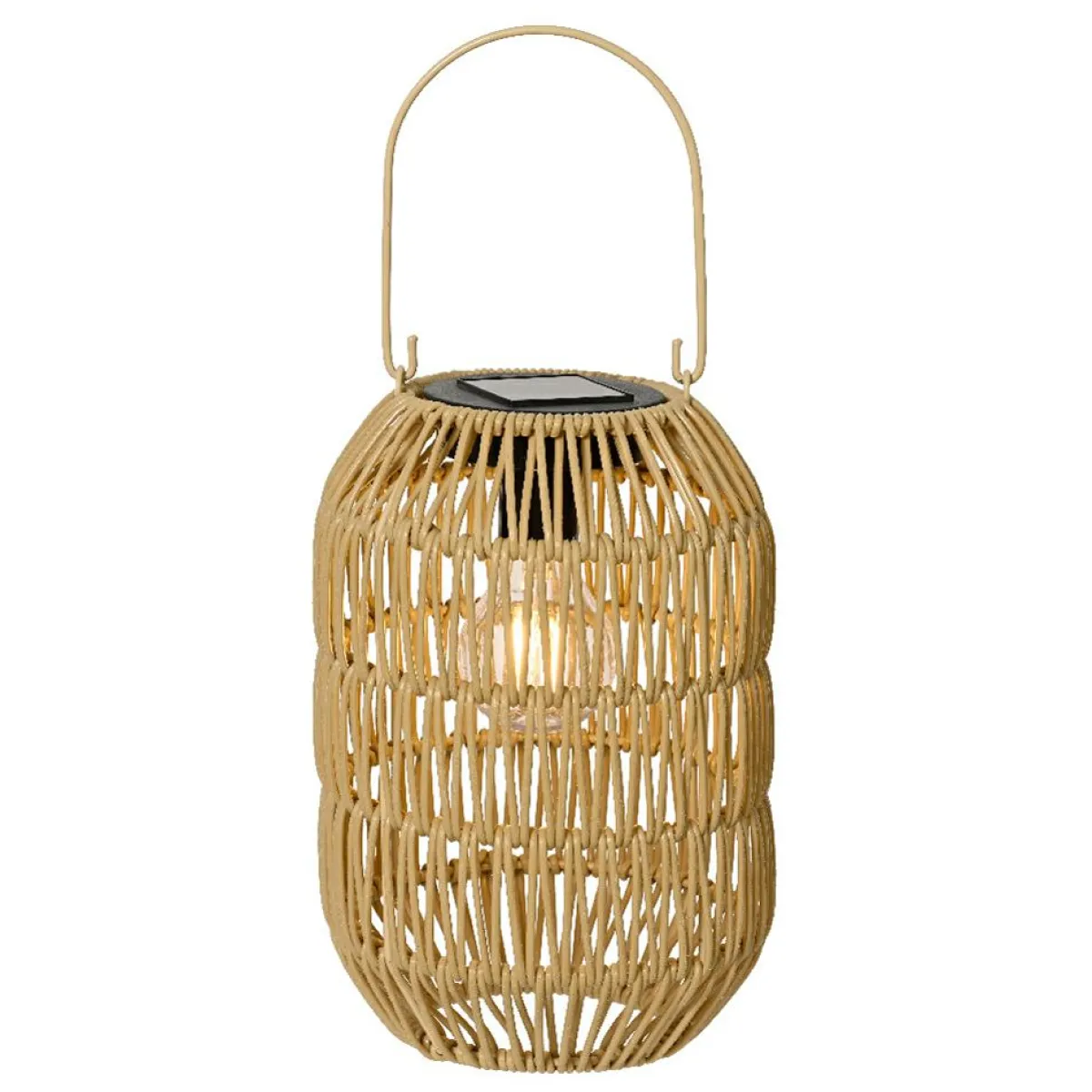 #N/A Lanterne de jardin solaire LED (H24,5 cm)Toscane Naturel Beige Hot
