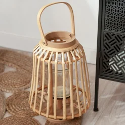 ATMOSPHERA Lanterne en rotin (H35 cm) Naturalys Beige Naturel Clearance