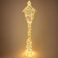 KOOPMAN Lanterne lumineuse 720 LED (H150 cm) Christmas Arc en ciel Or Clearance