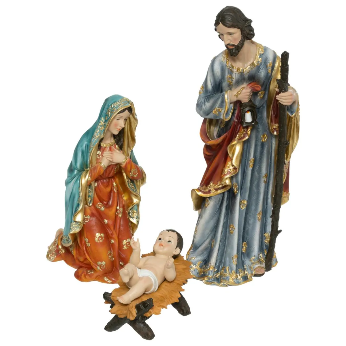 FEERIC LIGHTS Les 3 grands santons (H59 cm) de Teresa Multicolore Hot