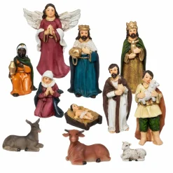 Feeric Lights & Christmas Les 11 petits santons (Hauteur 7 cm) de Sainte-Louise New