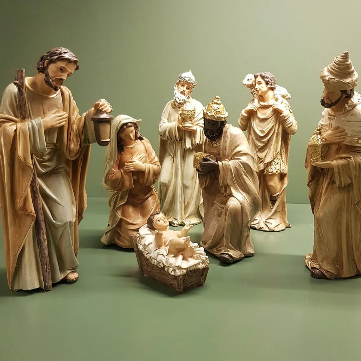 KAEMINGK Les 7 santons (Hauteur 20 cm) de Florence Sale