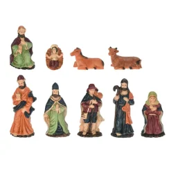KOOPMAN Les 9 santons (Hauteur 10 cm) d'Antoine Multicolore
