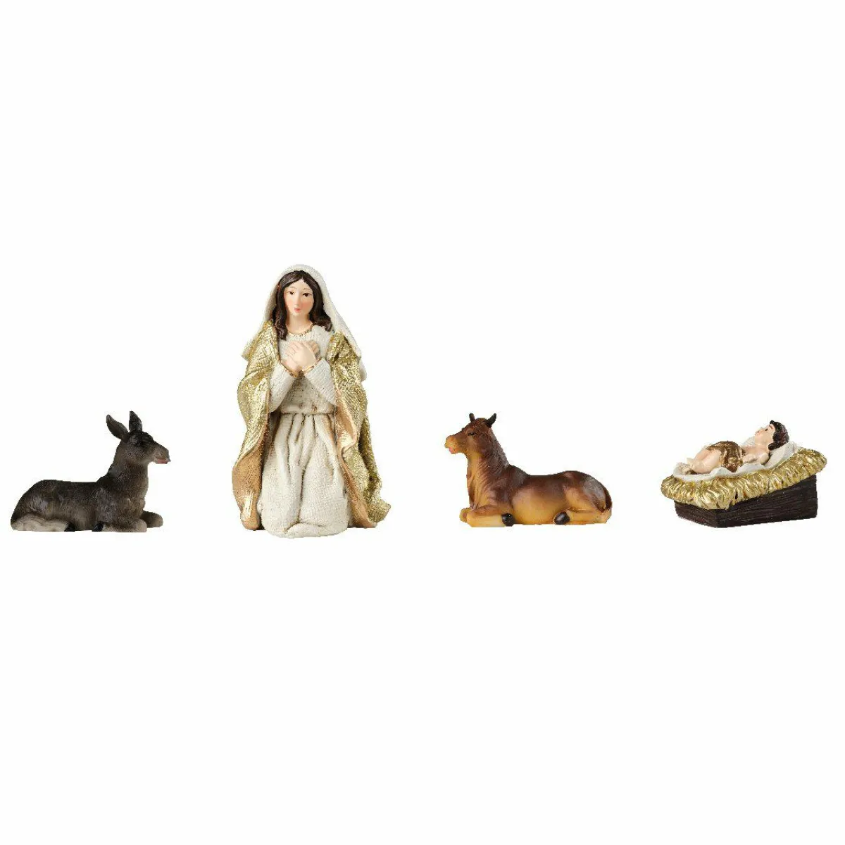 KAEMINGK Les 8 santons (Hauteur 15 cm) de Mario Or New