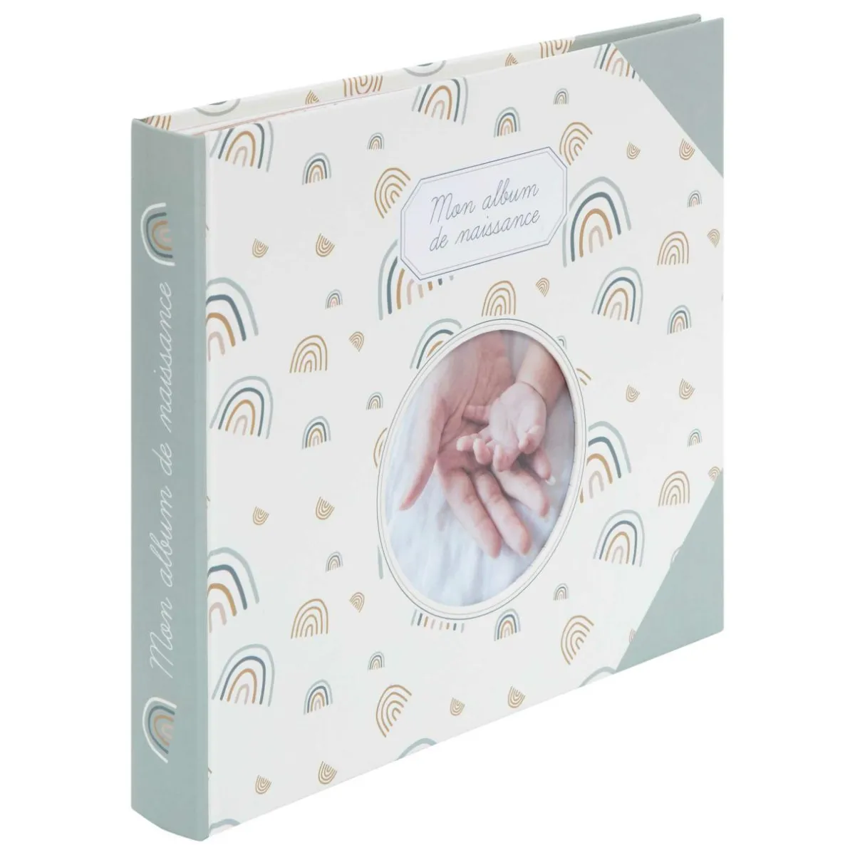 Atmosphera createur d'interieur for kids Livre de naissance (24 x 27 cm) Arc en ciel Vert Online