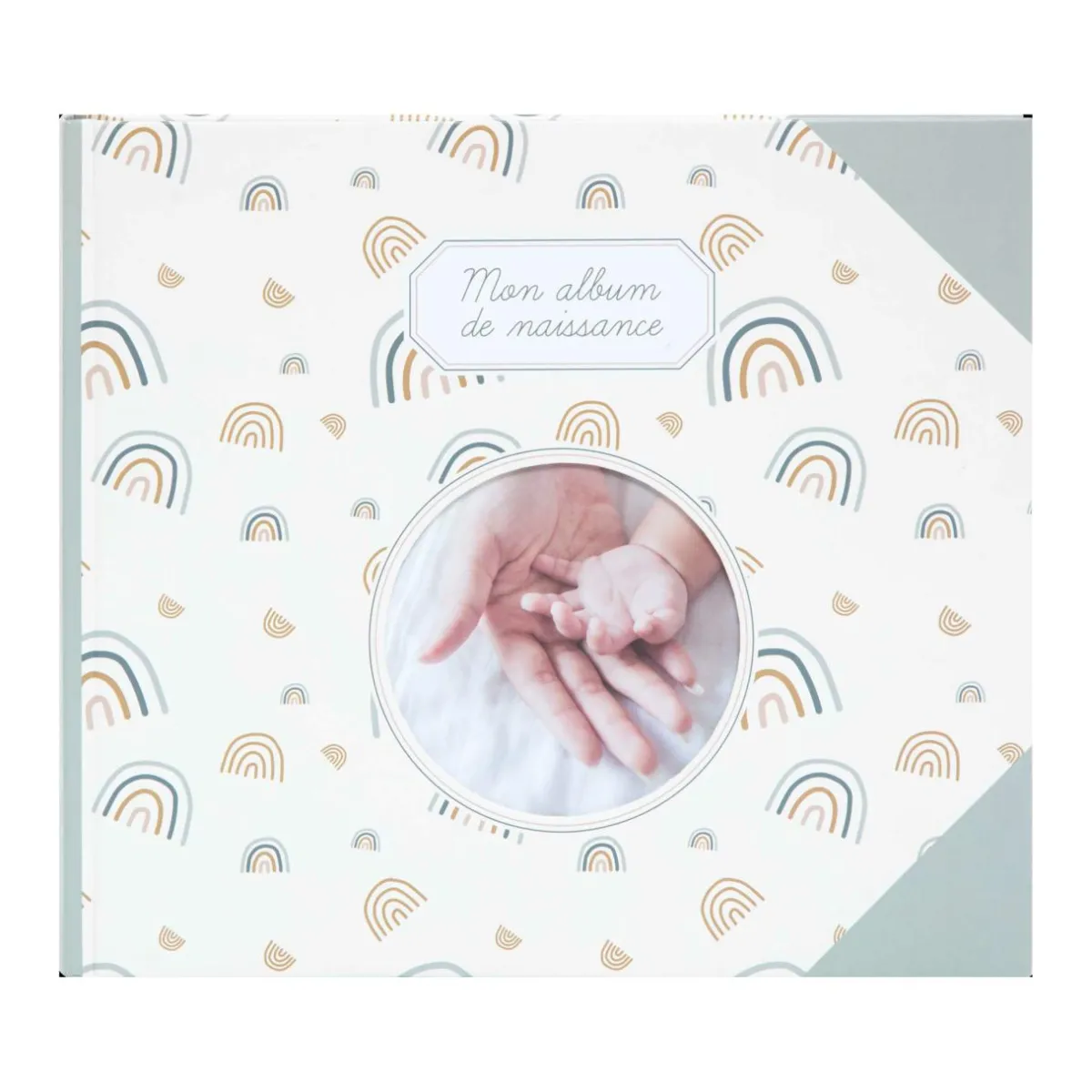 Atmosphera createur d'interieur for kids Livre de naissance (24 x 27 cm) Arc en ciel Vert Online