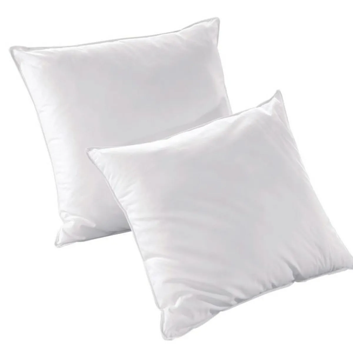 EMINZA Lot Couette chaude anti-acariens (280 x 240 cm) + 2 Oreillers (60 x 60 cm) Comète he Blanc Hot