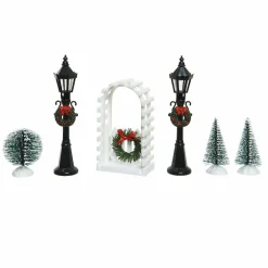KAEMINGK Lot d'accessoires lampadaires et décorations pour aménager un village Best