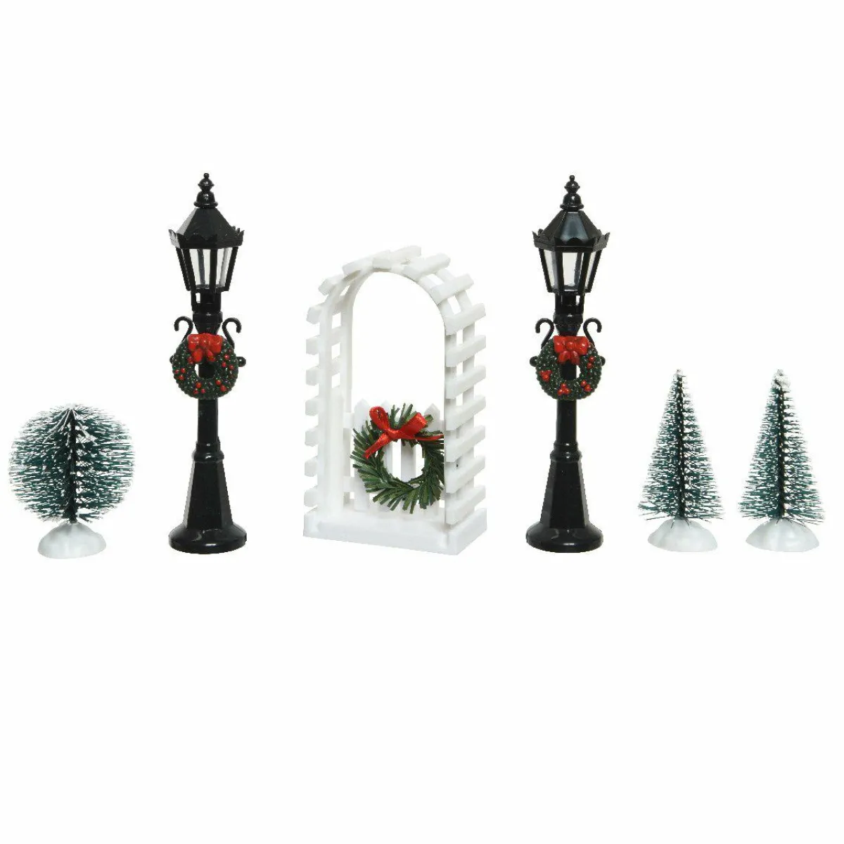 KAEMINGK Lot d'accessoires lampadaires et décorations pour aménager un village Best