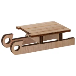 JJA Lot de 10 accessoires déco en bois (H17 cm) Porte de petite souris Multicolore Sale