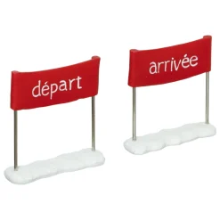 FEERIC LIGHTS Lot de 3 accessoires (H10 cm) Sport d'hiver pour village Clearance
