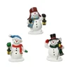 KAEMINGK Lot de 3 Bonhommes de Neige (H6,5 cm) Joyeux pour village Outlet