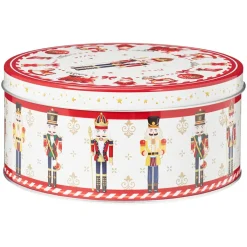 KOOPMAN Lot de 3 boîtes de rangement en métal rondes Mon beau Noël Multicolore Best