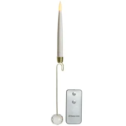 KAEMINGK Lot de 10 bougies à piles (H15 cm) Crystal Blanc chaud Or Discount
