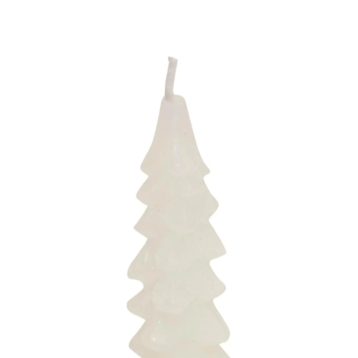 JJA Lot de 2 bougies bâton en cire (H25 cm) Sapin Blanc Sale
