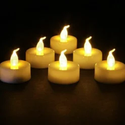 Feeric Lights & Christmas Lot de 6 Bougies LED vacillantes Chauffe-plat Blanc chaud Clearance