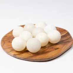 KAEMINGK Lot de 30 boules de Noël assorties Alpine Blanc laine