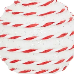 JJA Lot de 22 boules de Noël assorties Rayé Fantaisie et Blanc Rouge Clearance